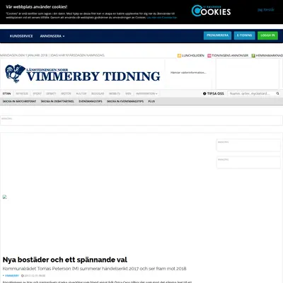 vimmerbytidning.se startsida 2018