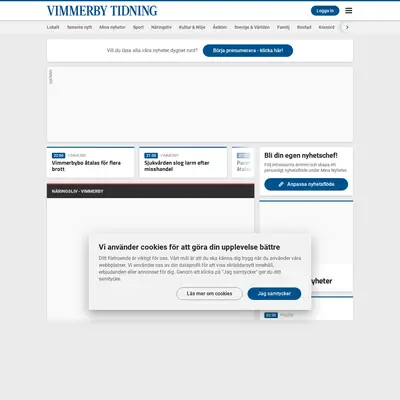 vimmerbytidning.se startsida 2021