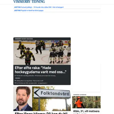 vimmerbytidning.se startsida 2025