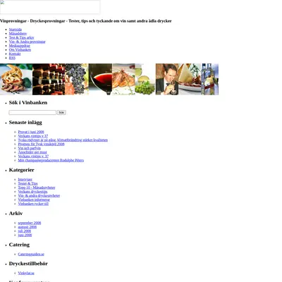 Vinbanken.se startsida 2008