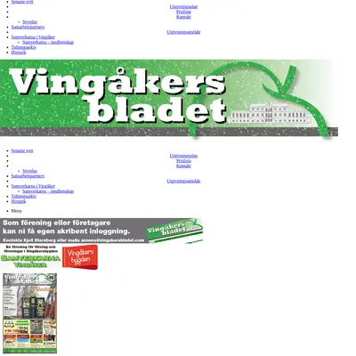 Vingåkersbladet startsida 2024