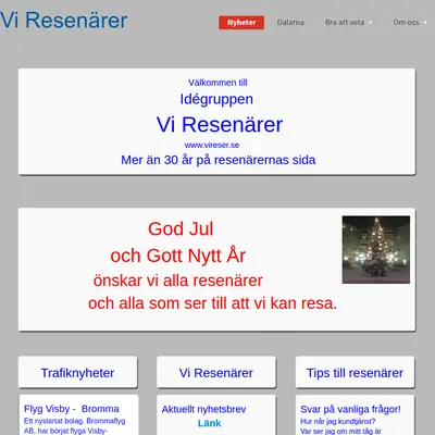 Vi Resenärer startsida 2026