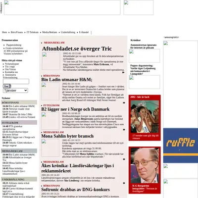 Chefen i fokus startsida 2002