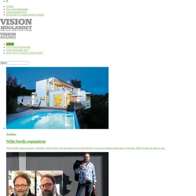 VISION HÖGLANDET startsida 2017