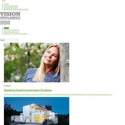 VISION HÖGLANDET startsida 2020
