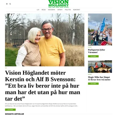 VISION HÖGLANDET startsida 2026