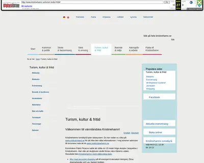 www.visitkristinehamn.se startsida 2014