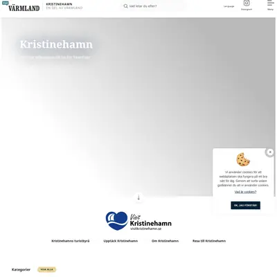www.visitkristinehamn.se startsida 2021