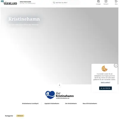 www.visitkristinehamn.se startsida 2022