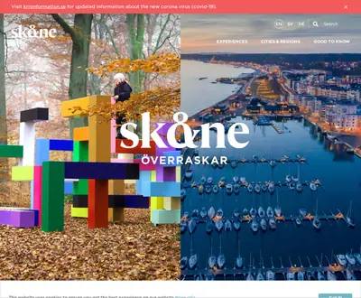 visitskane.com startsida 2021
