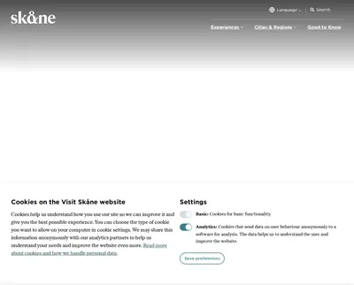 visitskane.com startsida 2023