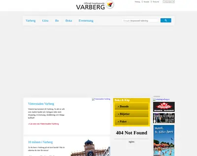 VisitVarberg startsida 2014