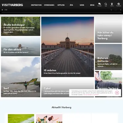 VisitVarberg startsida 2020