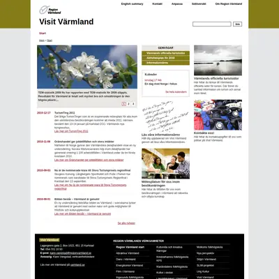 visitvarmland.com startsida 2011