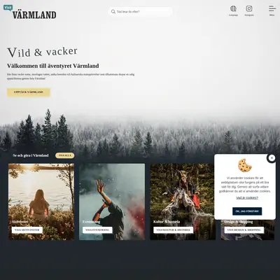 visitvarmland.com startsida 2022