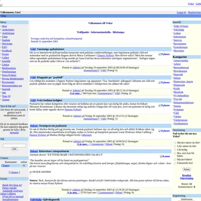 ViSKA! startsida 2003