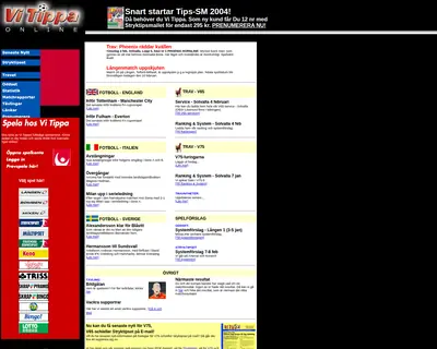 Vi Tippa startsida 2004