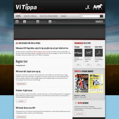 Vi Tippa startsida 2014