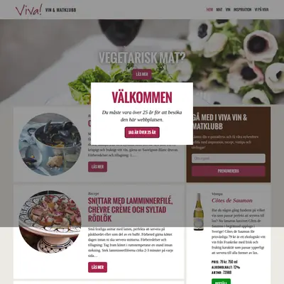 vivavinomat.se startsida 2016