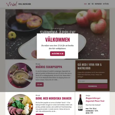 vivavinomat.se startsida 2017