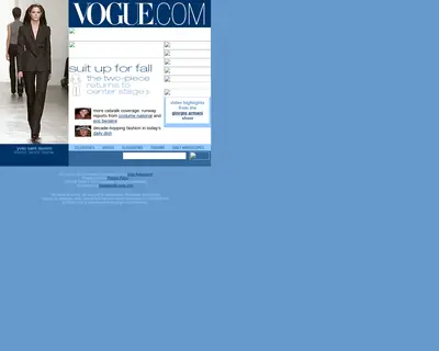VOGUE startsida 2000