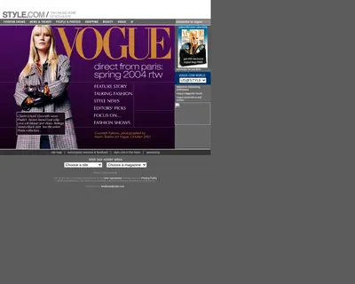 VOGUE startsida 2004
