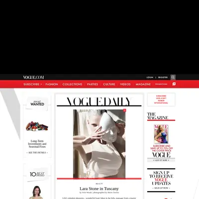 VOGUE startsida 2011