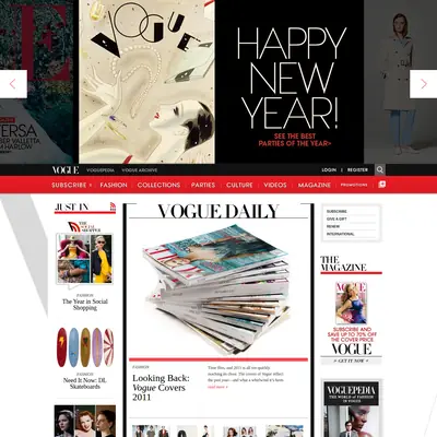 VOGUE startsida 2012