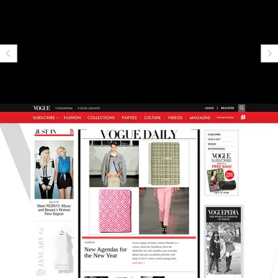 VOGUE startsida 2013