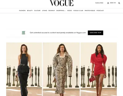 VOGUE startsida 2024