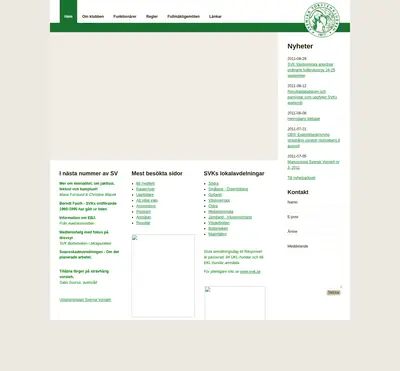 vorsteh.se startsida 2011