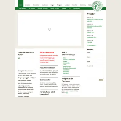 vorsteh.se startsida 2015