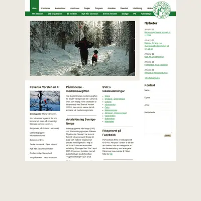 vorsteh.se startsida 2016