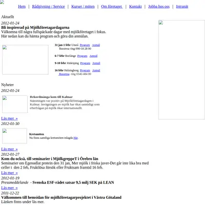 Växa Nytt startsida 2012