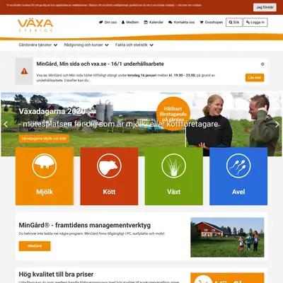 Växa Nytt startsida 2020