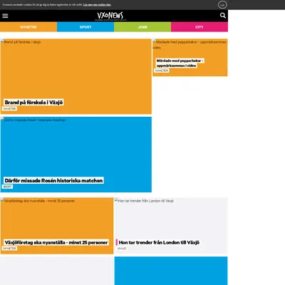 vxonews.se startsida 2018
