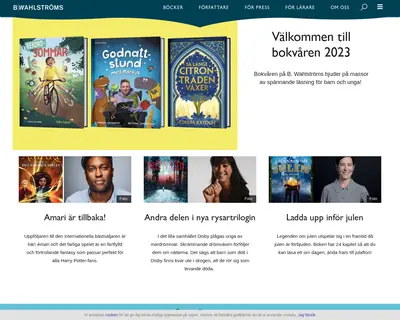 www.wahlstroms.se startsida 2023