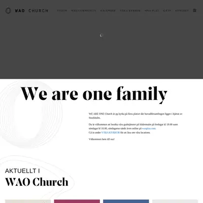 waochurch.com startsida 2023