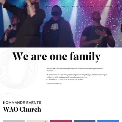 waochurch.com startsida 2025