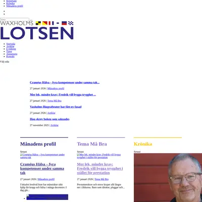 www.waxholmslotsen.se startsida 2026