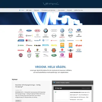 Vroom startsida 2017