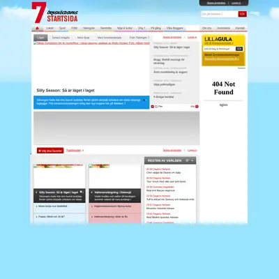 www.webben7.se startsida 2012