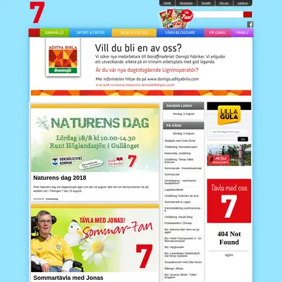 www.webben7.se startsida 2018
