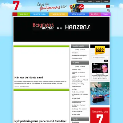 www.webben7.se startsida 2020