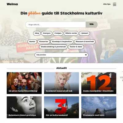 Welma startsida 2025