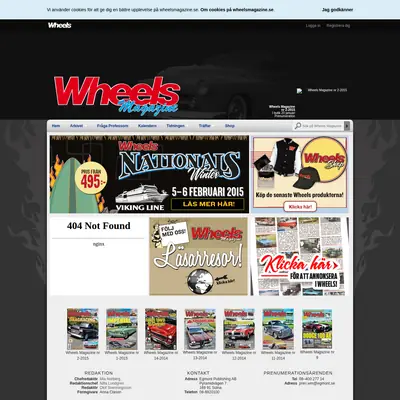 Wheels & Power Magazine startsida 2015