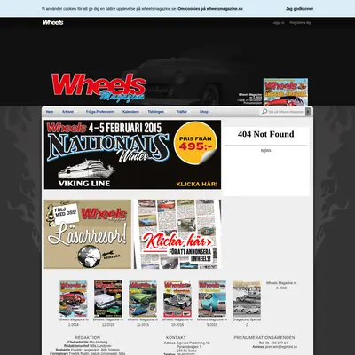 Wheels & Power Magazine startsida 2016