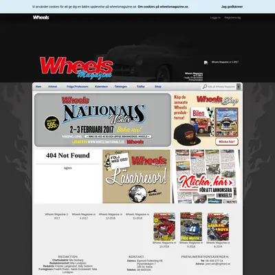 Wheels & Power Magazine startsida 2017