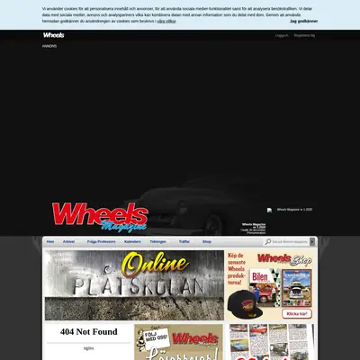 Wheels & Power Magazine startsida 2020
