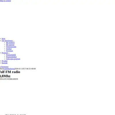 Wolf FM startsida 2026